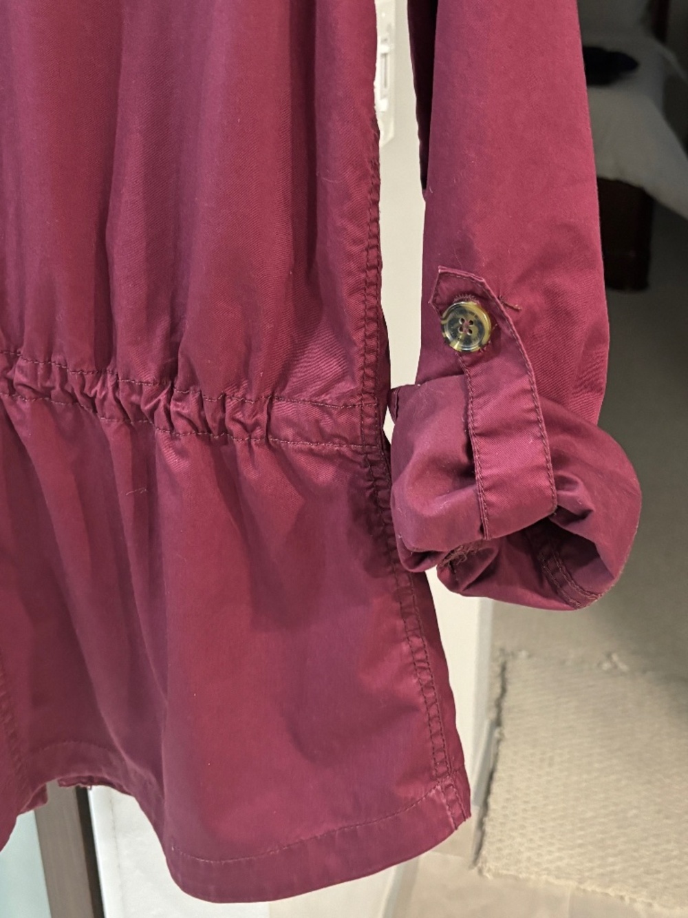 Buffalo David Bitton Utility Jacket - Maroon Size S - Picture 9 of 12
